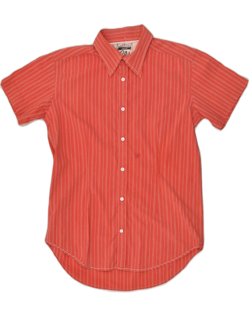 WRANGLER Womens Short Sleeve Shirt UK 18 XL Red Striped | Vintage Wrangler | Thrift | Second-Hand Wrangler | Used Clothing | Messina Hembry 