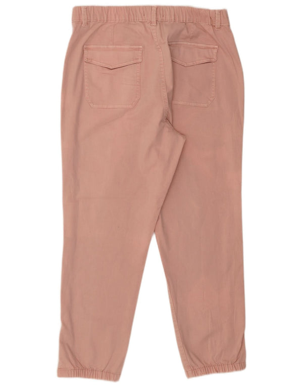 Marks & Spencer Womens Joggers Chino Trousers UK 16 Large W36 L26 Pink
