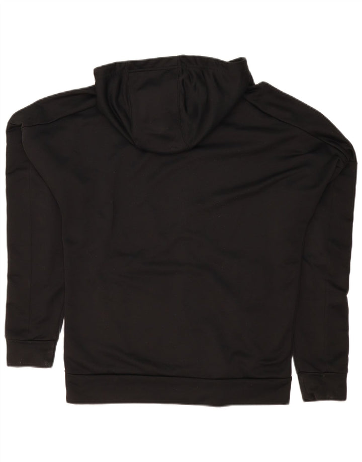 Adidas Mens Zip Hoodie Sweater Medium Black Polyester