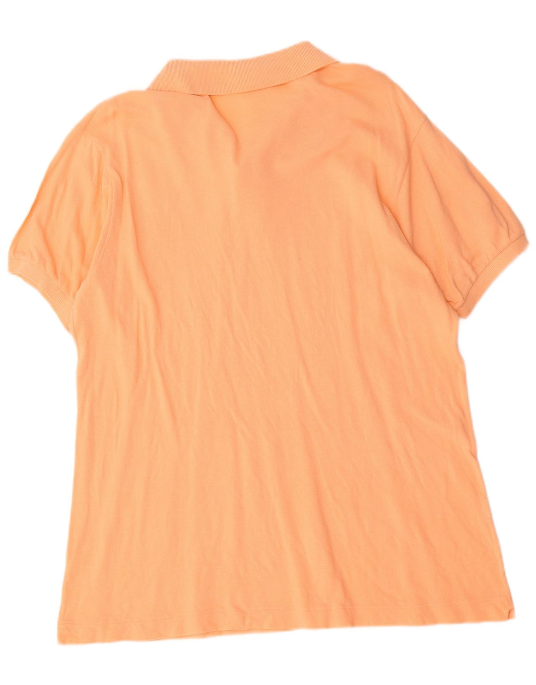 Lacoste Mens Polo Shirt Size 6 XL Orange Cotton