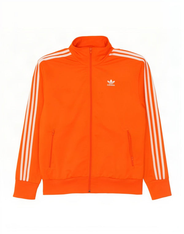 Adidas Mens Tracksuit Top Jacket Medium Orange Polyester
