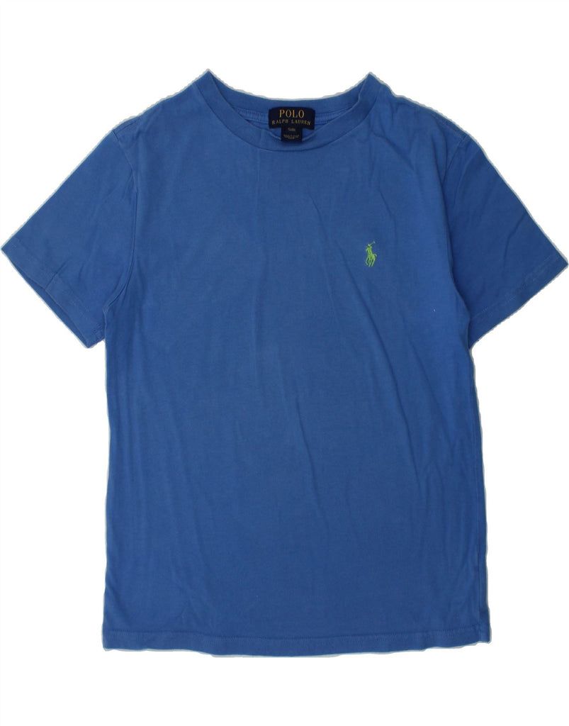 POLO RALPH LAUREN Boys T-Shirt Top 7-8 Years Small Blue Cotton | Vintage Polo Ralph Lauren | Thrift | Second-Hand Polo Ralph Lauren | Used Clothing | Messina Hembry 