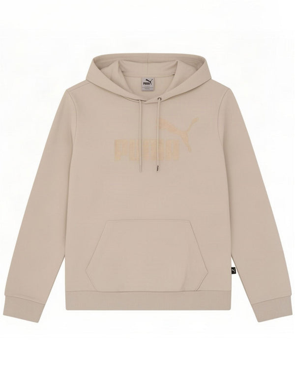 Puma Womens Graphic Hoodie Jumper UK 10 Small White Cotton