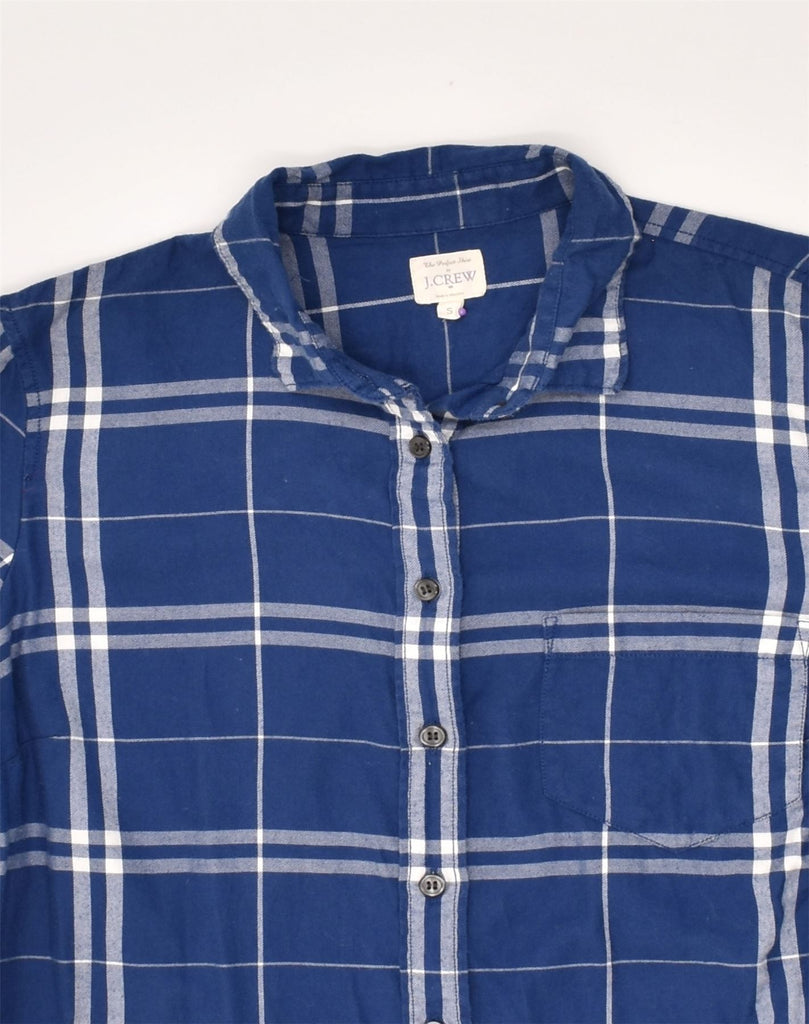 J. CREW Mens Shirt Small Blue Check Cotton | Vintage J. Crew | Thrift | Second-Hand J. Crew | Used Clothing | Messina Hembry 