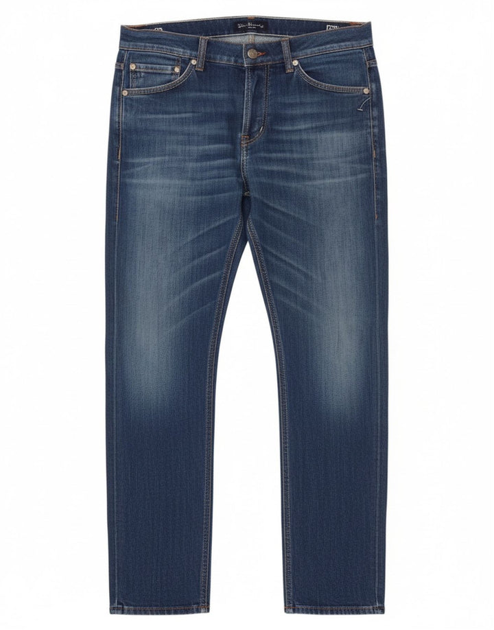 Dondup Mens Slim Jeans W35 L30 Blue Polyester