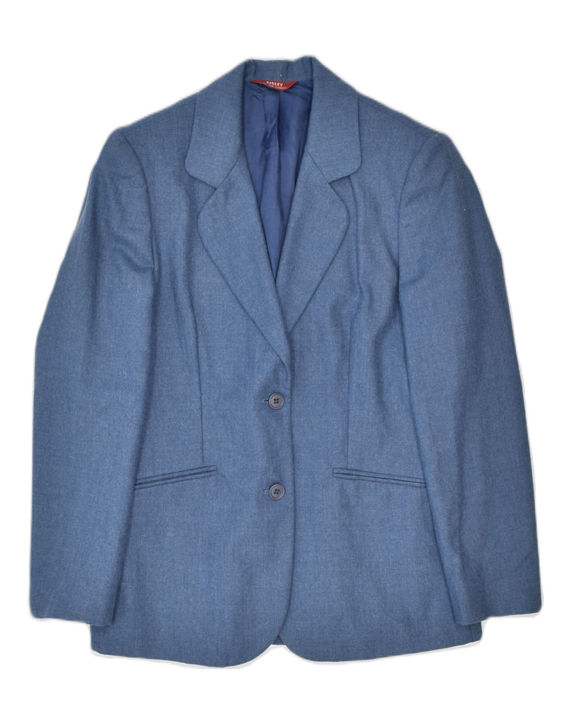 SISLEY Mens 2 Button Double Breasted Coat UK 36 Small Blue Classic | Vintage | Thrift | Second-Hand | Used Clothing | Messina Hembry 