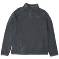 Weird Fish Womens Zip Neck Sweatshirt Jumper UK 12 Medium  Grey Polyester