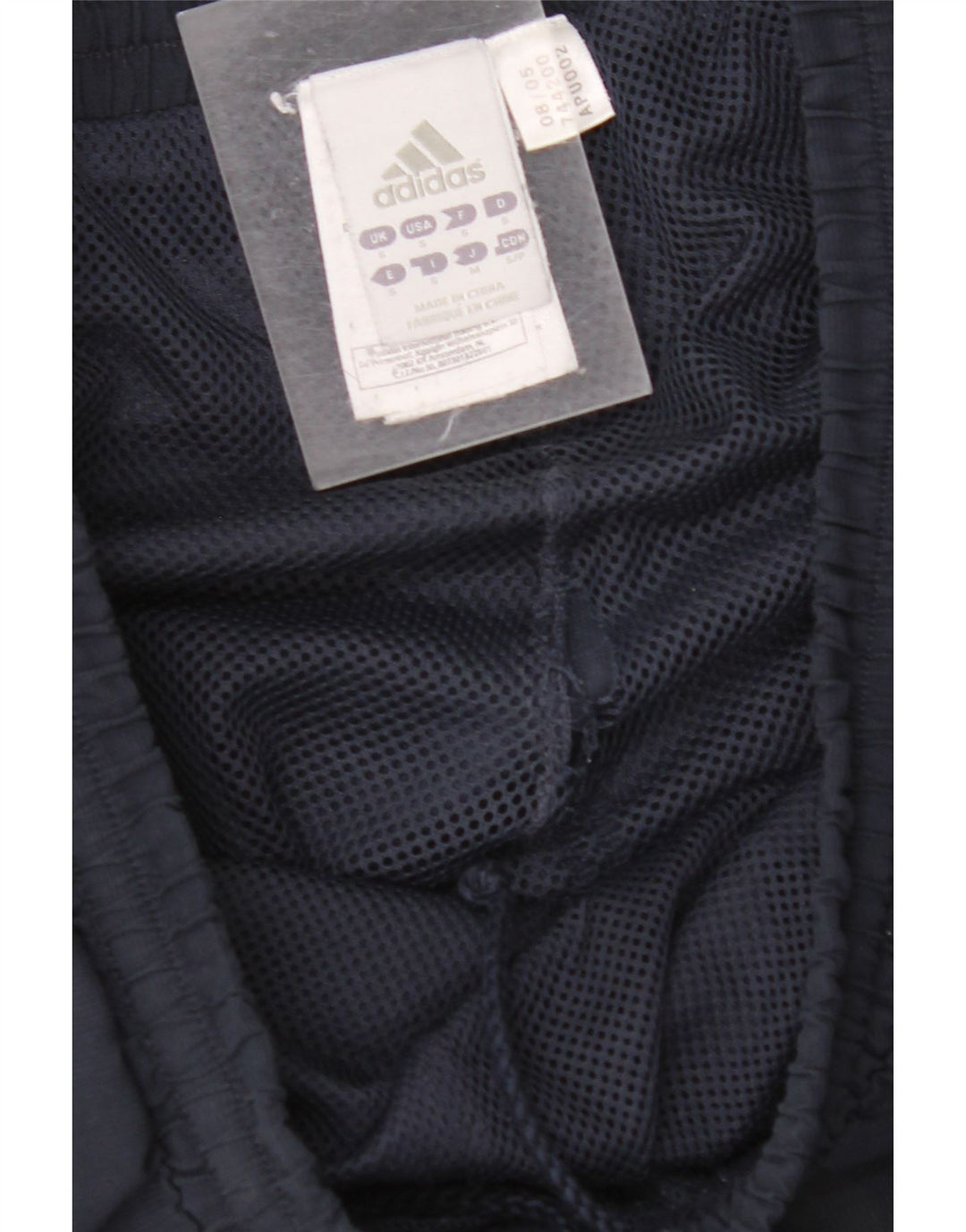 ADIDAS Mens Tracksuit Trousers Small  Navy Blue Polyester