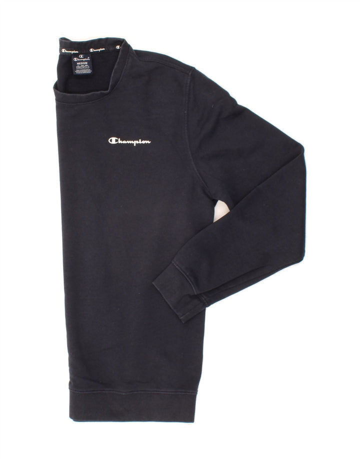CHAMPION Mens Sweatshirt Jumper Medium Navy Blue Cotton