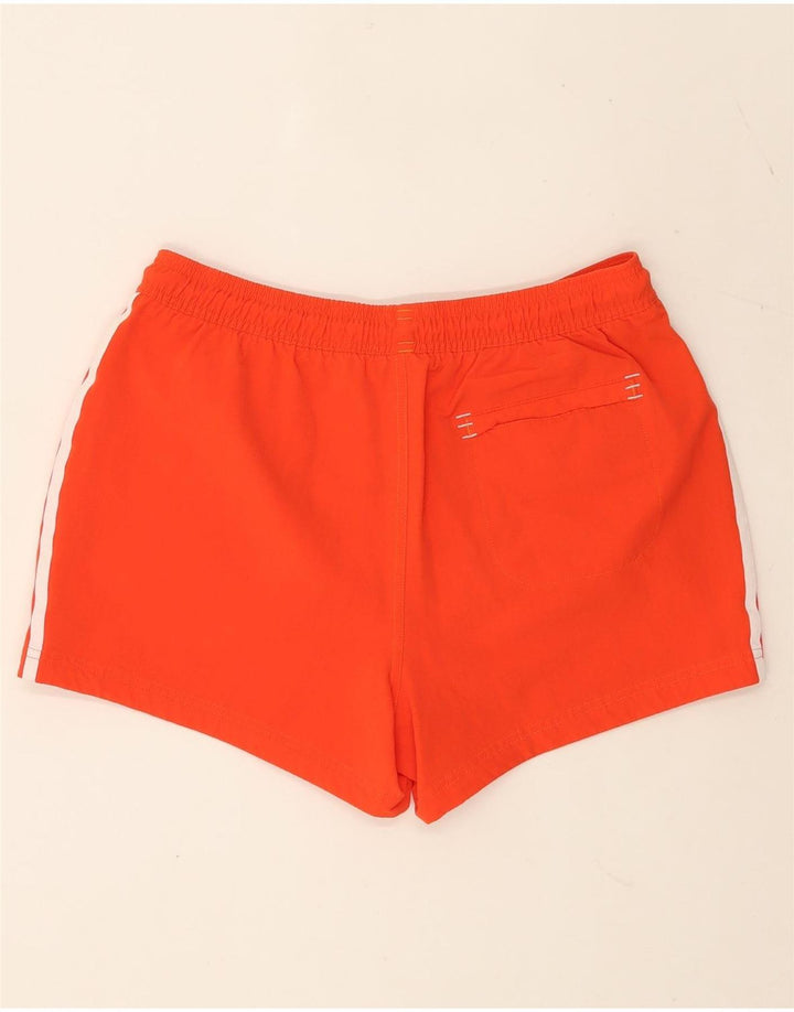 Adidas Womens Sport Shorts UK 12 Medium  Orange Nylon