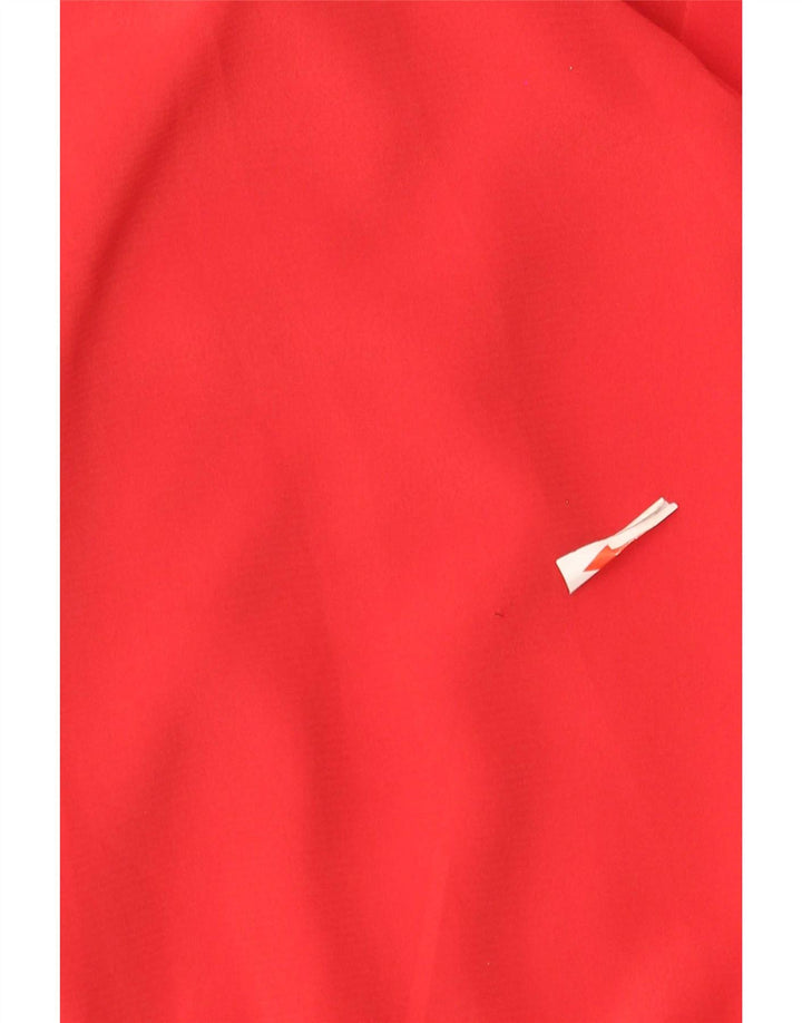 Icam Womens Shirt Blouse IT 40 Small Red Polyester