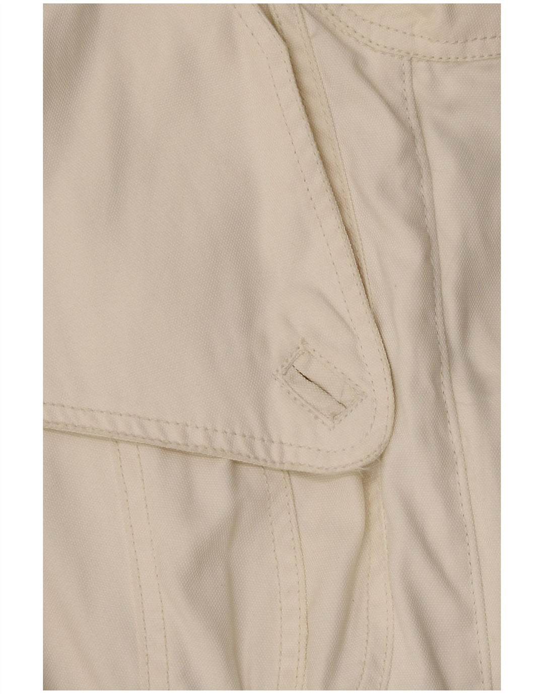 Guess Womens Military Jacket UK 14 Large Off White Nylon