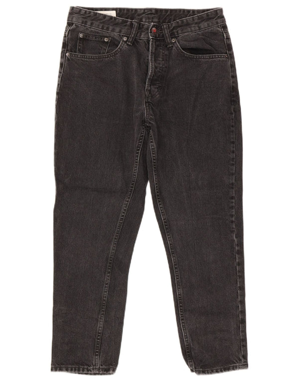 Zara Mens Straight Jeans EU 38 Small W30 L25 Grey Cotton