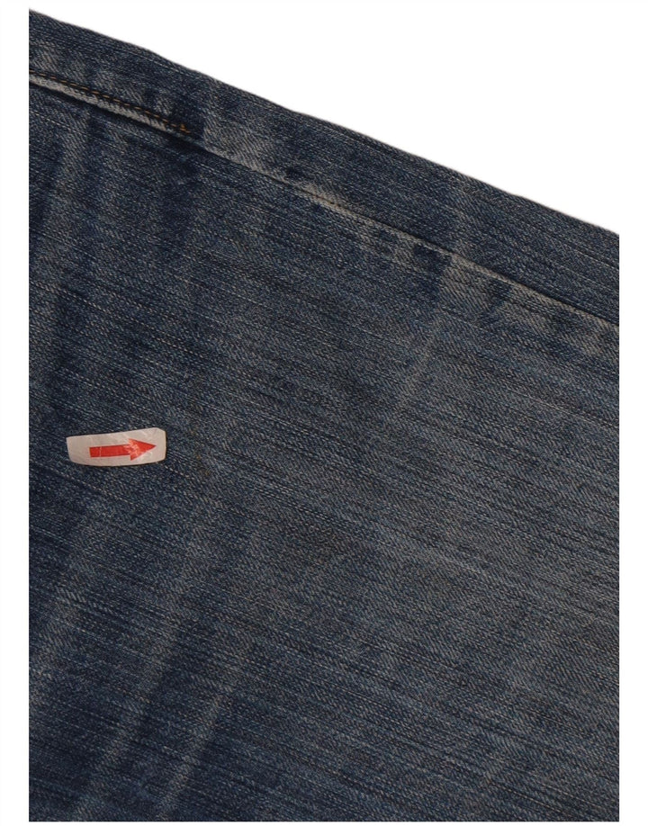 Hugo Boss Mens Straight Jeans W33 L32 Blue Cotton