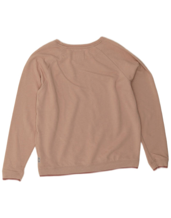 Fat Face Womens Sweatshirt Jumper UK 14 Medium Pink Polyester