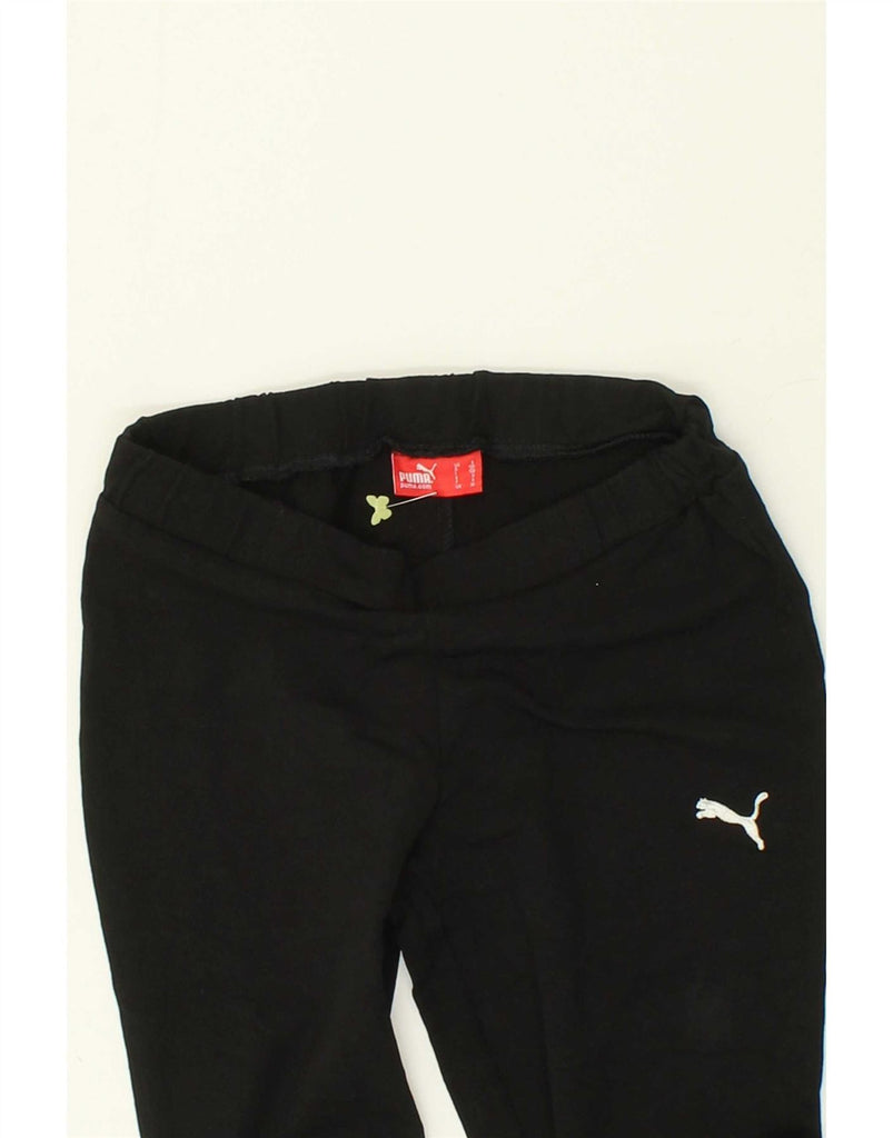 PUMA Girls Tracksuit Trousers 7-8 Years Black Vintage Puma and Second-Hand Puma from Messina Hembry 