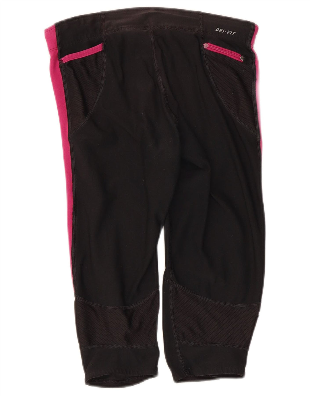 Nike Womens Capri Leggings UK 8 Small  Black Colourblock Polyester