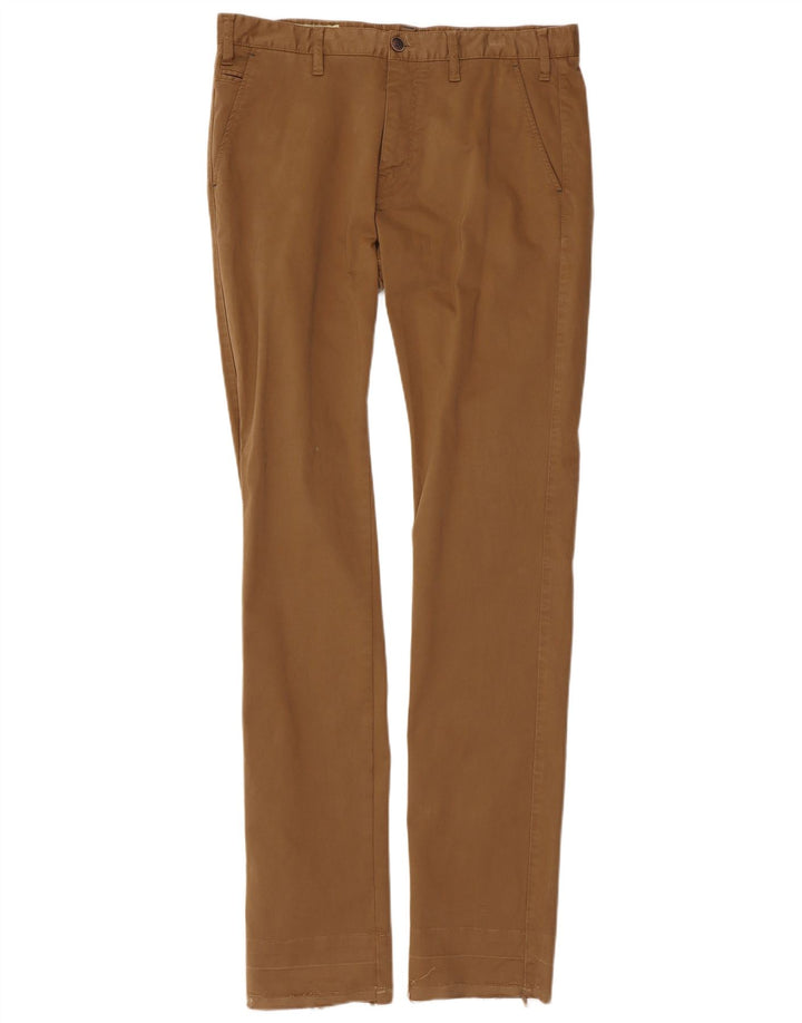 Marlboro Classics Mens Regular Fit Chino Trousers EU 50 Large W34 L35 Brown