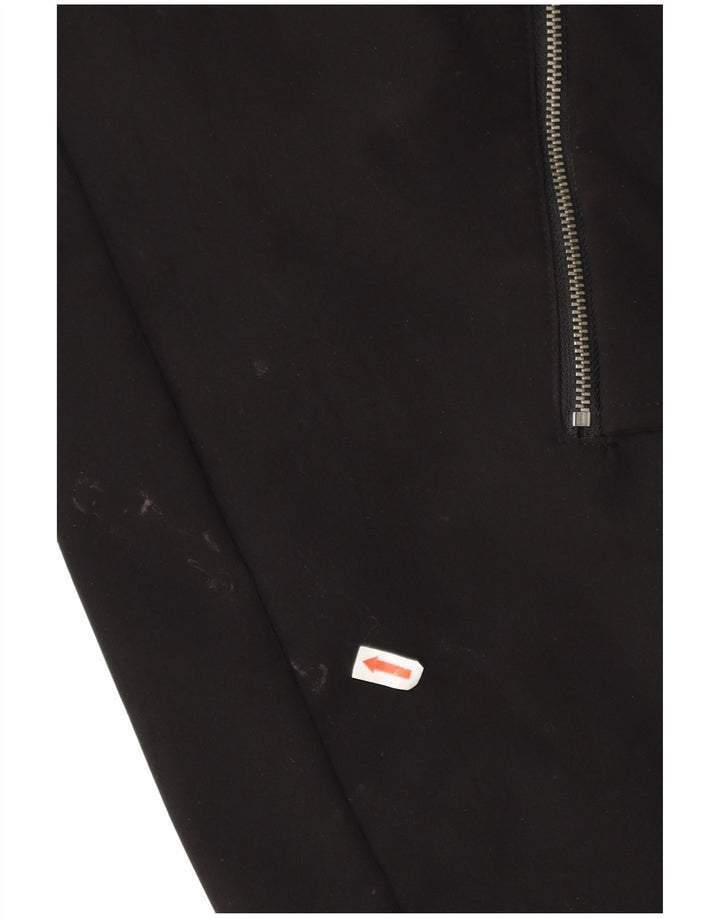 Dkny Womens Hooded Parka Jacket UK 18 XL Black Polyester