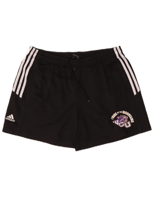 Adidas Womens Western Carolina University Sport Shorts UK 16 Large Black