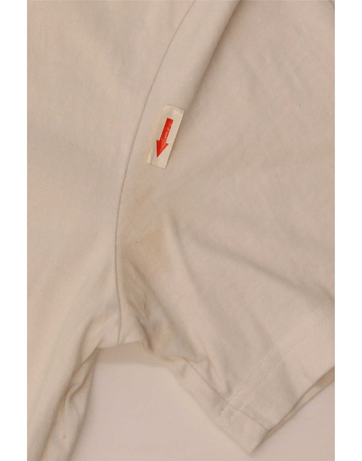 Nike Mens Graphic T-Shirt Top Medium White Cotton