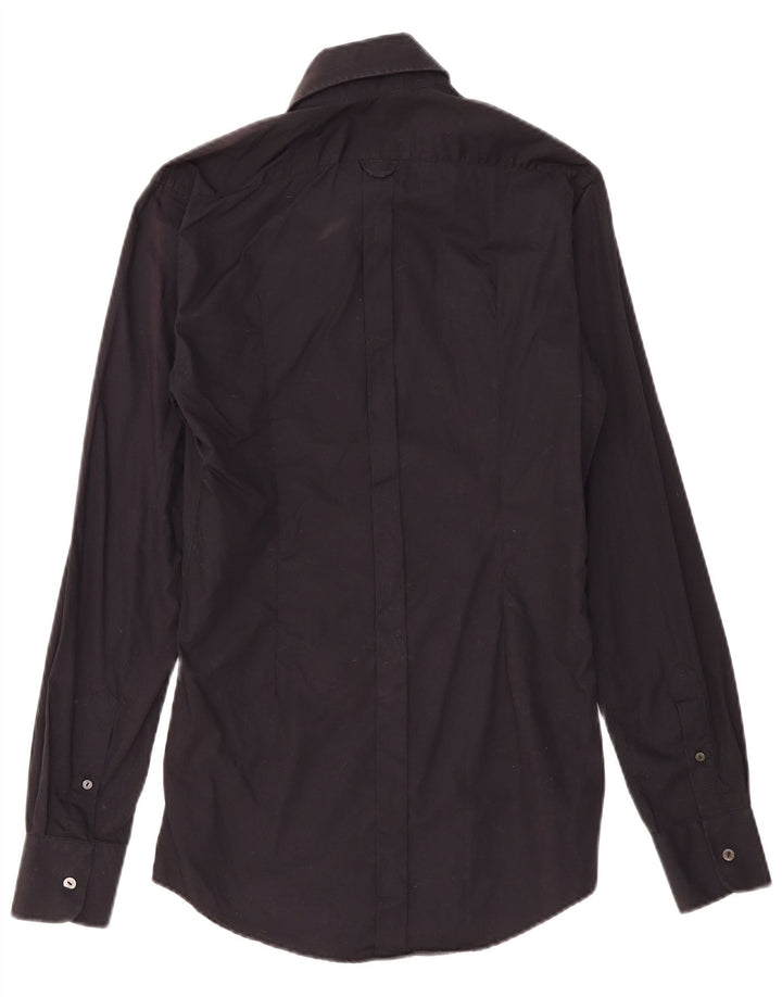 Dolce & Gabbana Mens Shirt Size 39 15 1/2 Medium Black Cotton