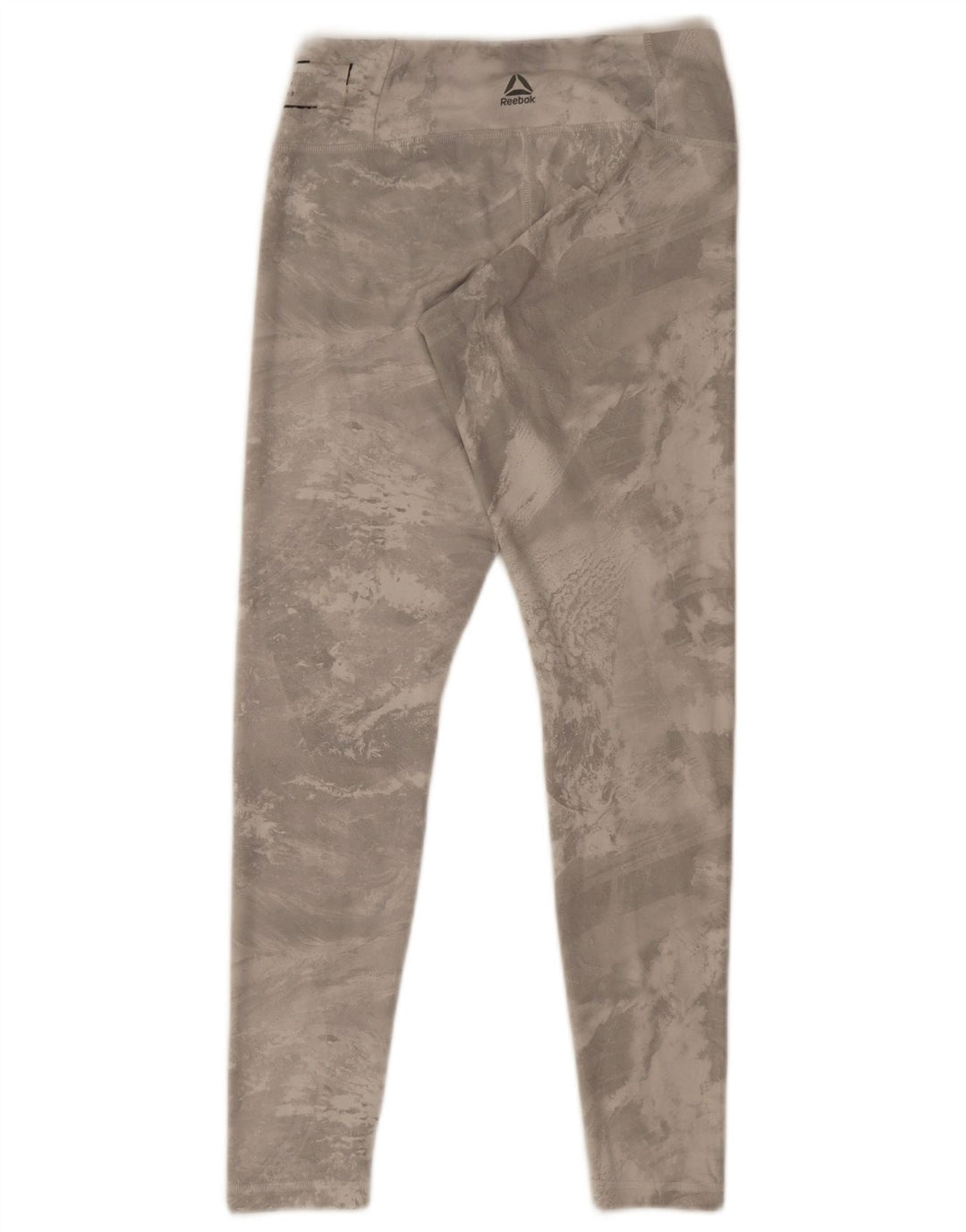 Reebok Womens Leggings UK 8/10 Small  Grey Tie Dye