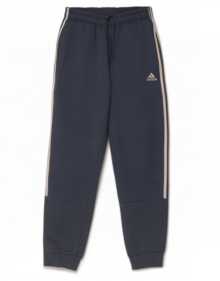 Adidas Mens Tracksuit Trousers Joggers Small Blue Cotton