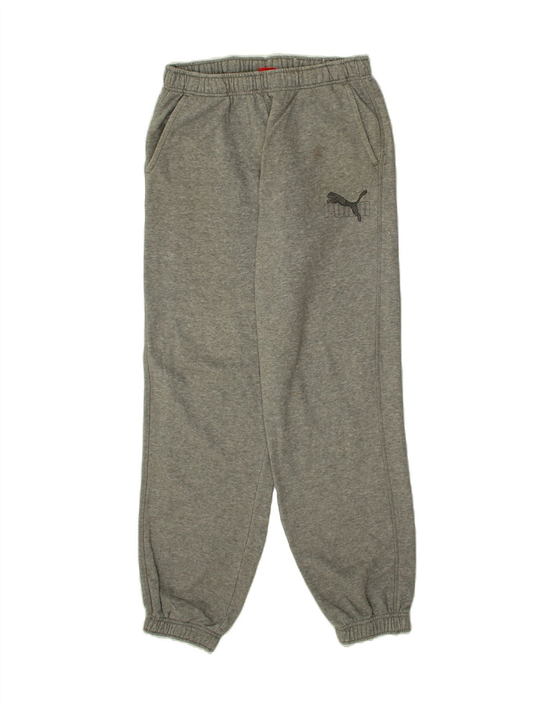 PUMA Mens Tracksuit Trousers Joggers Medium Grey Cotton | Vintage Puma | Thrift | Second-Hand Puma | Used Clothing | Messina Hembry 