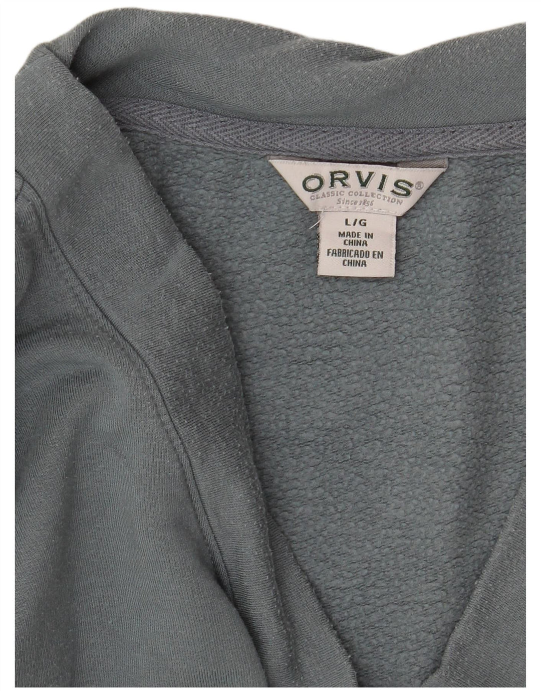 Orvis Womens Oversized Sweatshirt Jumper UK 16 Large Grey