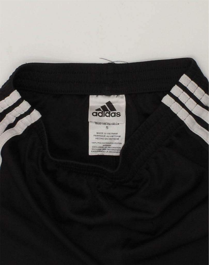 ADIDAS Boys Sport Shorts 4-5 Years Black Polyester | Vintage Adidas | Thrift | Second-Hand Adidas | Used Clothing | Messina Hembry 