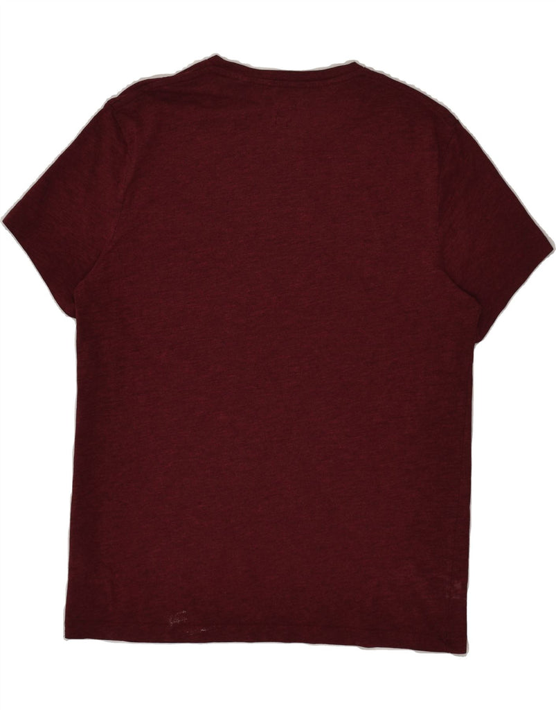 JACK WILLS Mens Graphic T-Shirt Top Medium Burgundy Cotton | Vintage Jack Wills | Thrift | Second-Hand Jack Wills | Used Clothing | Messina Hembry 