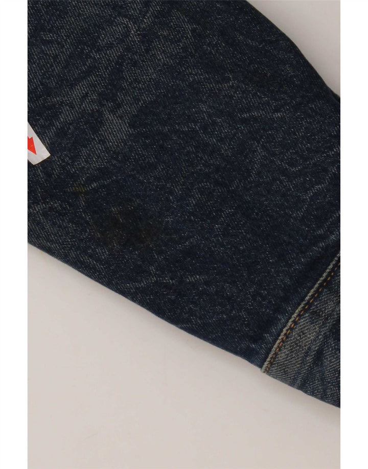 Levi's Mens Denim Sherpa Jacket UK 40 Large Blue Cotton