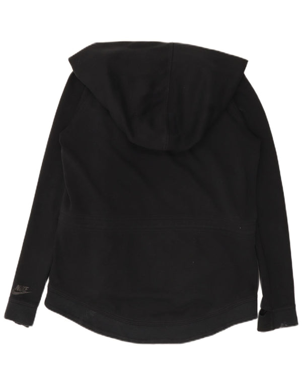 Nike Womens Oversized Zip Hoodie Sweater UK 10 Small Black
