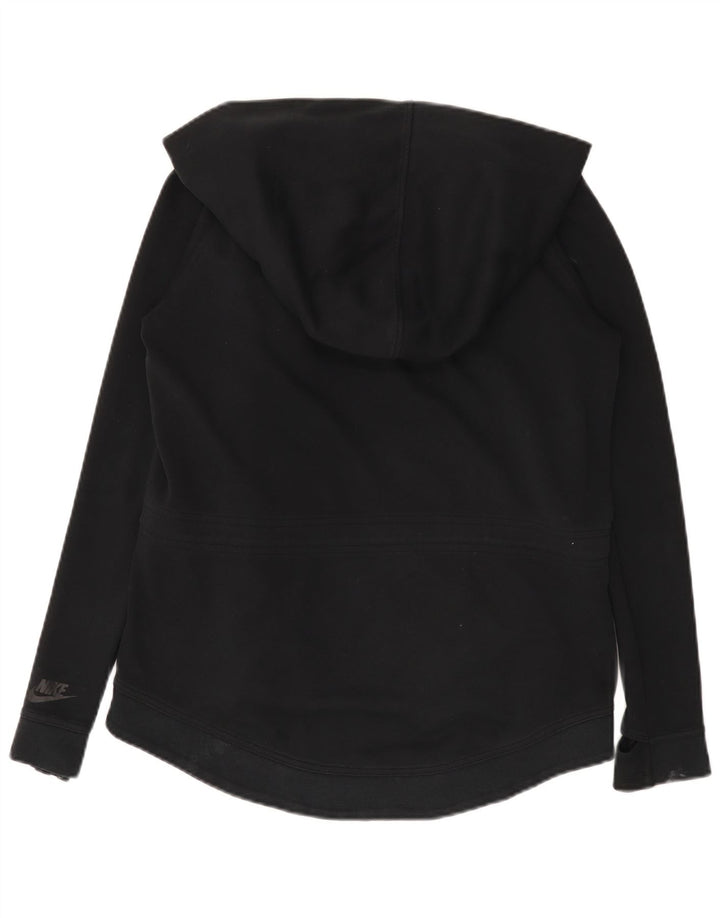Nike Womens Oversized Zip Hoodie Sweater UK 10 Small Black