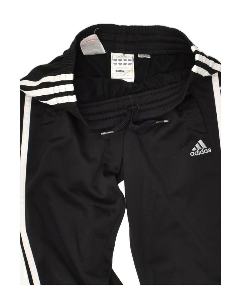 ADIDAS Boys Tracksuit Trousers Joggers 7-8 Years Black Polyester | Vintage Adidas | Thrift | Second-Hand Adidas | Used Clothing | Messina Hembry 