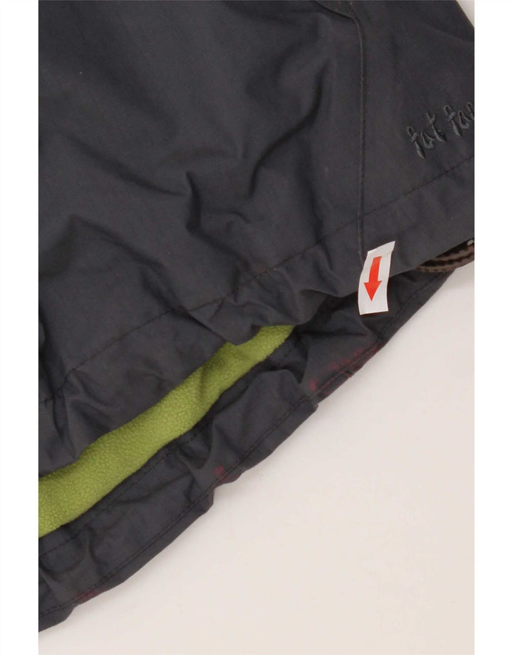 Fat Face Womens Hooded Windbreaker Jacket UK 8 Small Navy Blue Polyester