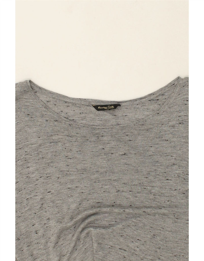 MASSIMO DUTTI Womens Top Long Sleeve UK 16 Large Grey Flecked | Vintage Massimo Dutti | Thrift | Second-Hand Massimo Dutti | Used Clothing | Messina Hembry 