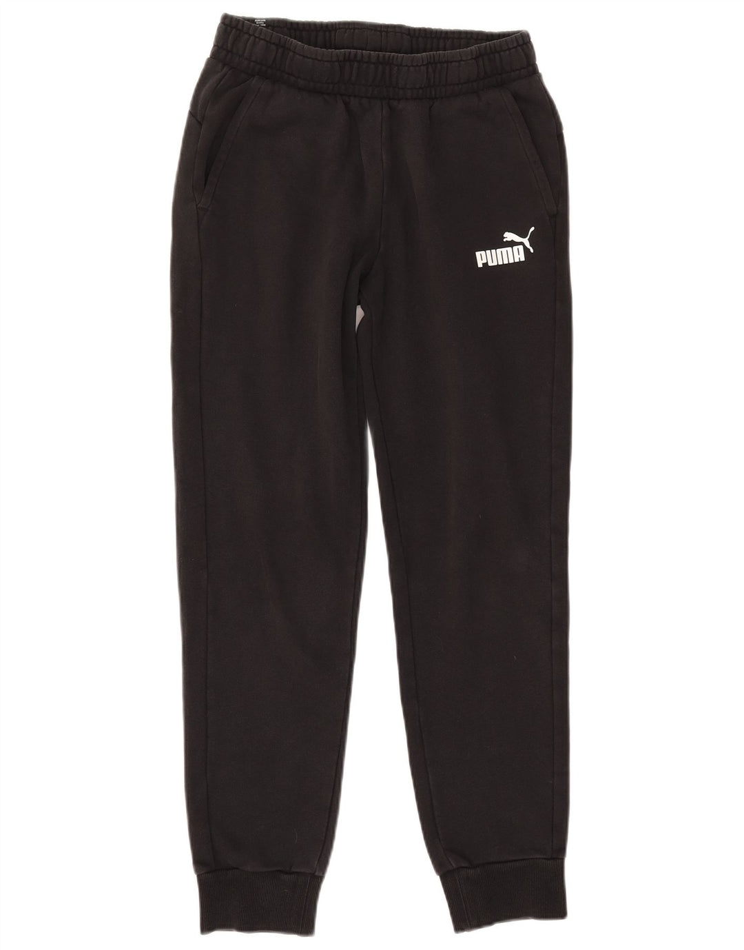 PUMA Mens Tracksuit Trousers Joggers Medium  Black Cotton