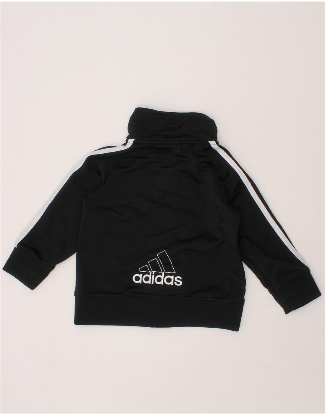 ADIDAS Baby Boys Graphic Tracksuit Top Jacket 9-12 Months Black Polyester Vintage Adidas and Second-Hand Adidas from Messina Hembry 