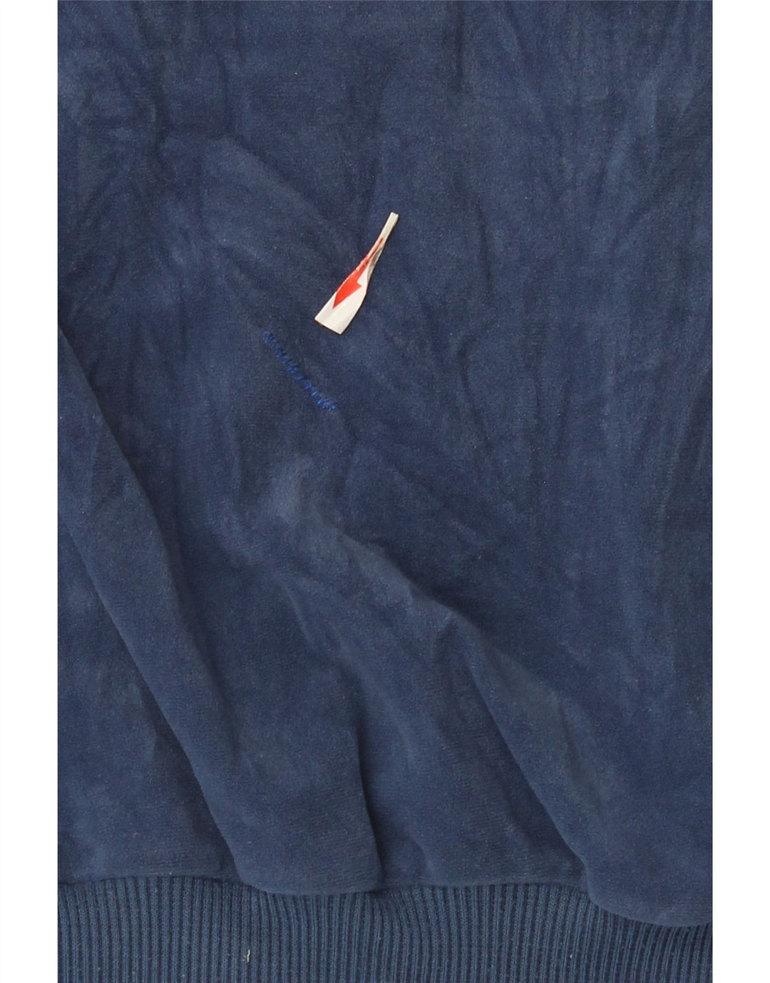 Adidas Mens Velour Tracksuit Top Jacket UK 40/42 Medium Navy Blue Polyester