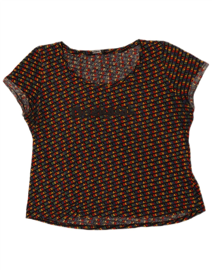 Desigual Womens Graphic T-Shirt Top UK 20 2XL Multicoloured