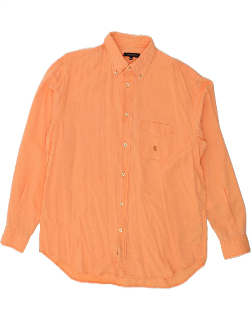 MARINA YACHTING Mens Shirt Size 44 XL Orange Cotton | Vintage Marina Yachting | Thrift | Second-Hand Marina Yachting | Used Clothing | Messina Hembry 