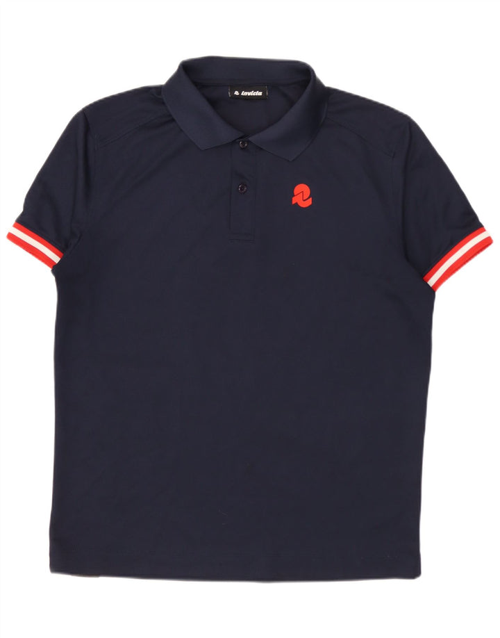 Invicta Mens Polo Shirt Small Navy Blue Polyester