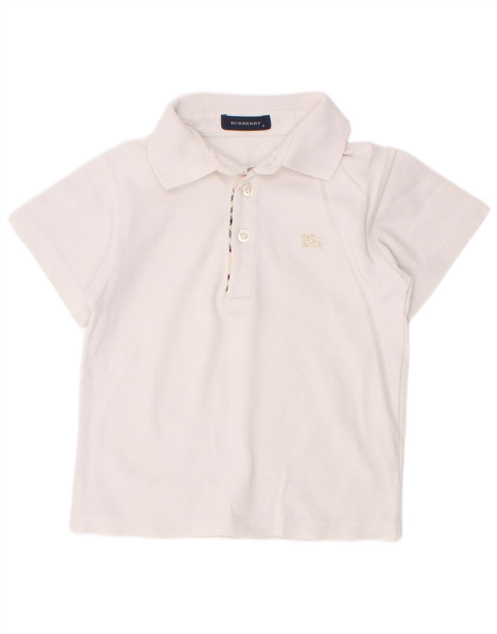Burberry Boys Polo Shirt 2-3 Years White