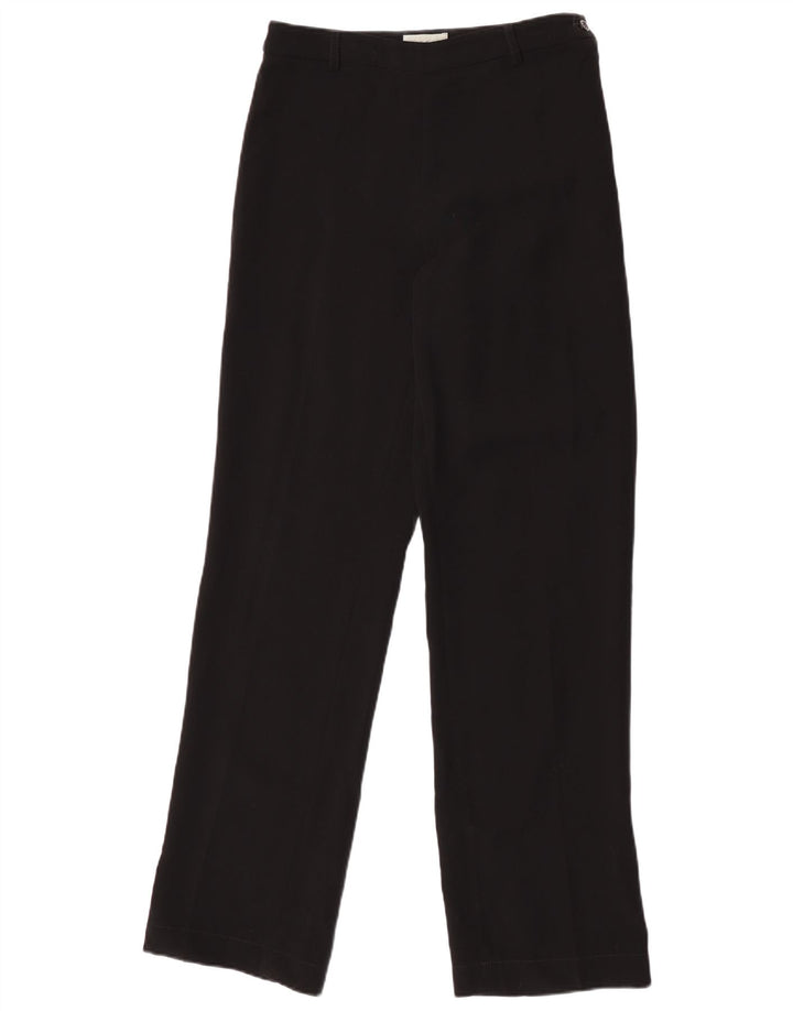 Jigsaw Womens Straight Casual Trousers W29 L32 Black Polyester