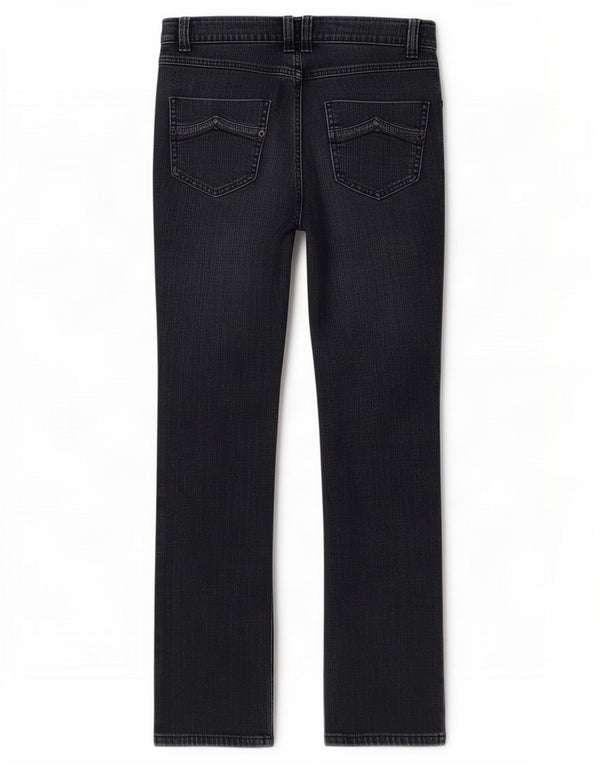 Marks & Spencer Womens Bootcut Jeans UK 10 Small W27 L29 Navy Blue Cotton