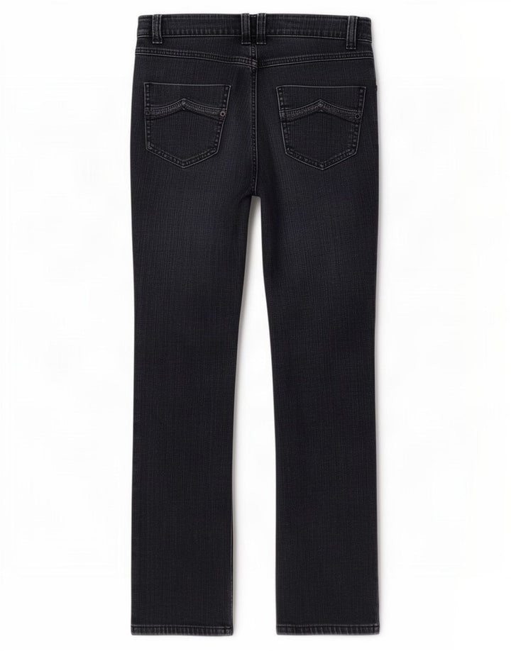 Marks & Spencer Womens Bootcut Jeans UK 10 Small W27 L29 Navy Blue Cotton
