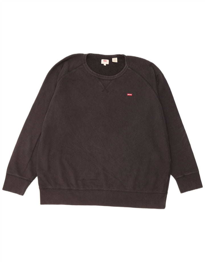 Levi's Mens Sweatshirt Jumper 2XL Black Cotton