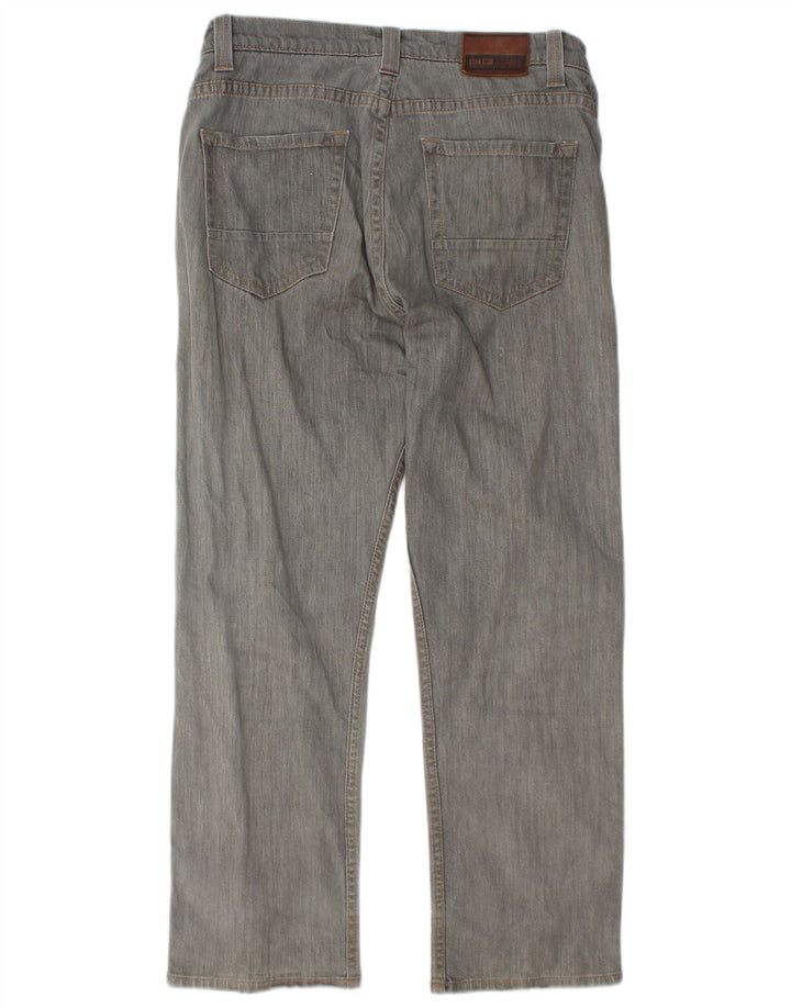 Marks & Spencer Mens Blue Harbour Straight Jeans W34 L29 Grey Cotton